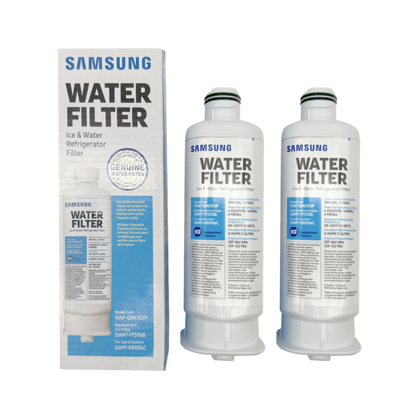 Samsung DA97-17376B HAF-QIN/EXP Refrigerator Water Filter 2 Pack