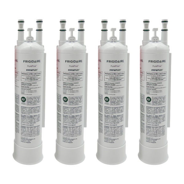 Frigidaire FPPWFU01 PurePour PWF-1 Refrigerator Water Filter 4 Pack